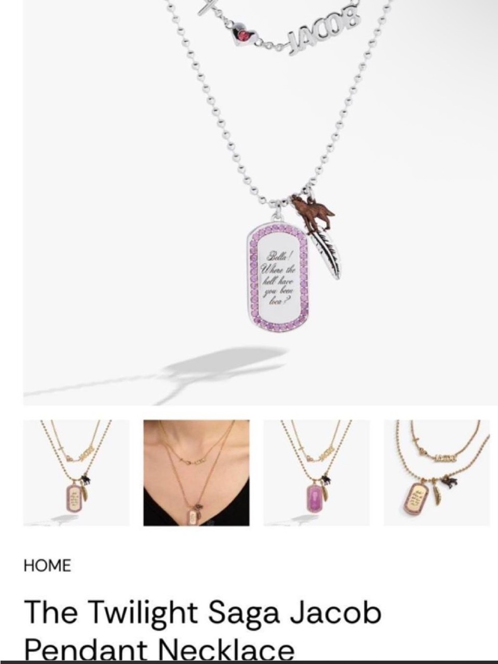 Alex and Ani Pink and Silver Jacob-Inspired Pendant Necklace- read note